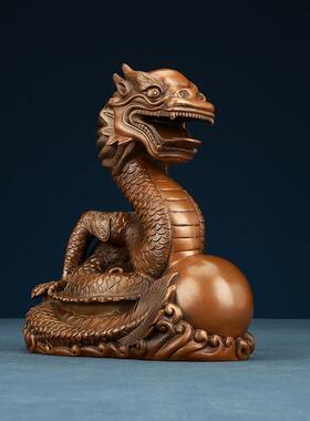 紫铜生肖龙铜青龙摆件家居摆设工艺品开业礼品家居摆设铜饰品