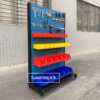 Thickened hardware tool rack workshop screw assembly rack mobile material rack sample display rack hole plate storage rack
