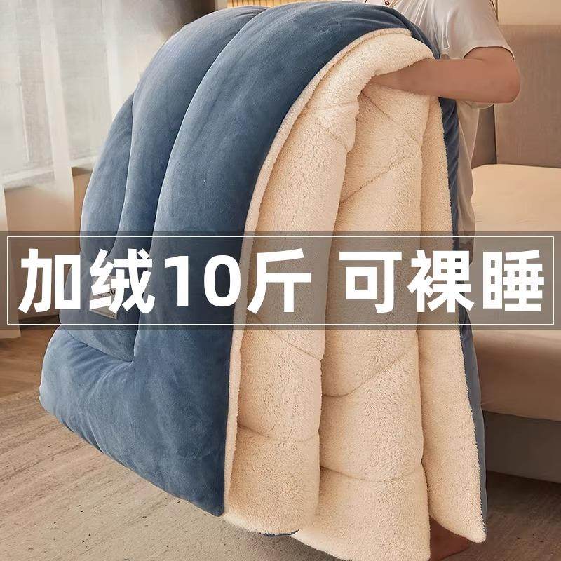 羊羔绒被子冬被2025新款冬季加厚保暖被芯秋冬天宿舍单人学生棉被,淘宝优惠券,粉丝福利购,淘宝优惠卷