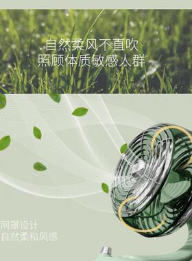 桌面空气循环家用宿舍轻音摇头桌面办公户外复古情怀旋转电风扇