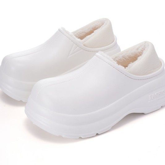 时尚厚底防水棉鞋女2025年冬季外穿网红加绒保暖雪地靴包跟棉拖,淘宝优惠券,粉丝福利购,淘宝优惠卷