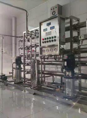 厂家供应1T/H双级反渗透不锈钢纯净水水处理学校医院直饮水设备现