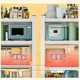 Kitchen storage rack movable multi-layer floor-standing microwave oven multi-function storage pot rack household shelves Sensheng