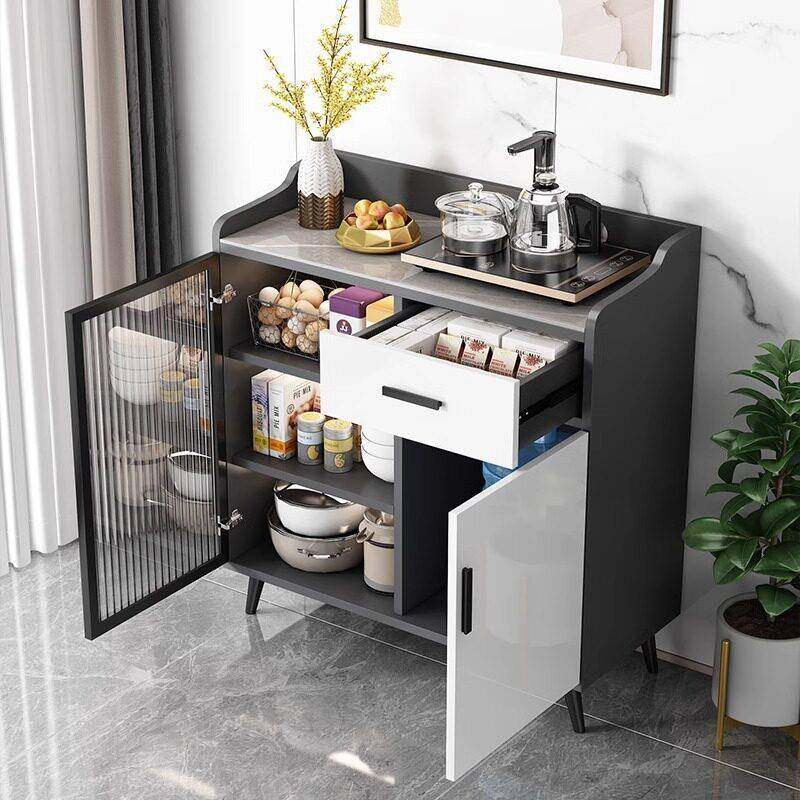 岩板餐柜现代简约客厅小户型储物收纳玻璃门实木饭厅玄关茶水柜,淘宝优惠券,粉丝福利购,淘宝优惠卷