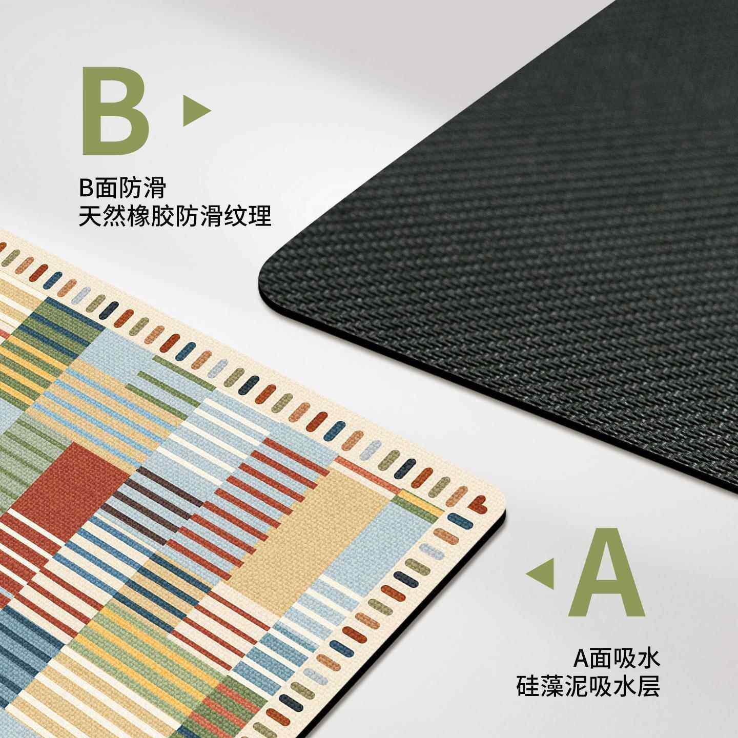 美式厨房沥水垫茶几台面矽藻泥防滑吸水凉垫洗碗池餐具碗盘控水凉,淘宝优惠券,粉丝福利购,淘宝优惠卷