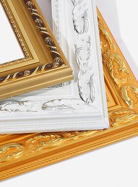 定制画框十字绣框架钻石画外框裱框实木框表框边框自装表照片相框
