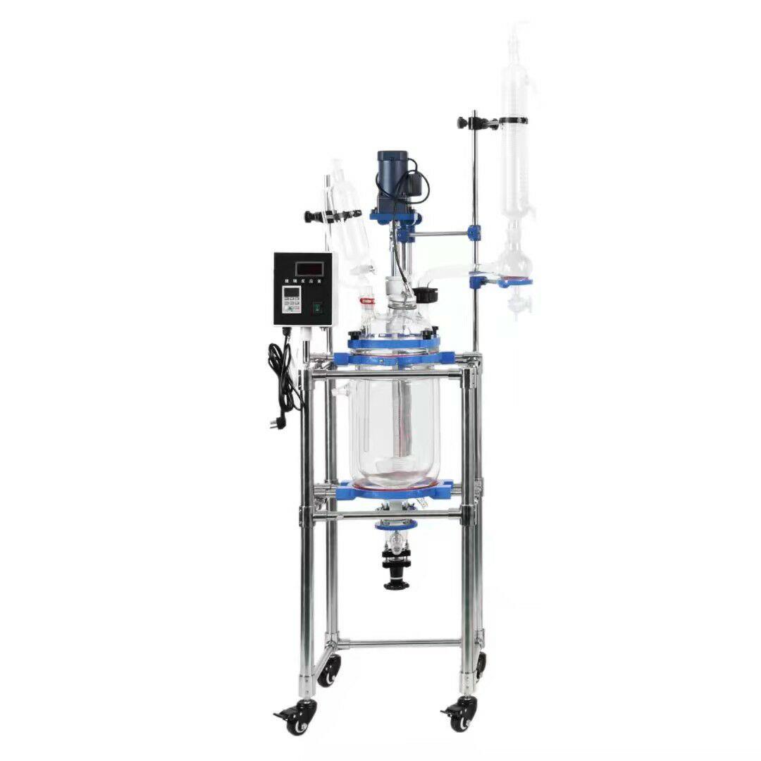 2L30L50L100L双层玻璃反应釜提纯合成真空反应器异性制作 - 图3