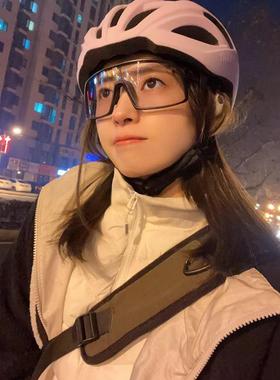 夜骑日夜两用女防风骑行男潮反光运动护目滑雪镜