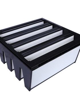 室料框V型过滤器 AB399S风量效 畜大牧业养殖 IC塑U手术滤芯袋式