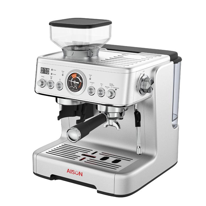 意式浓缩咖啡机磨豆一体家用半自动咖啡机带研磨泵压蒸汽式58mm - 图3