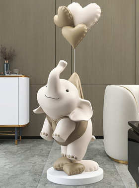 棕榈树轻奢大象落地摆件家居饰品客厅电视柜沙发旁开业乔迁新居礼