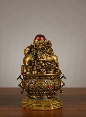 铜合生肖摆件铜生肖摆件QMV铜鼠牛虎兔龙摆蛇马羊三猴鸡狗猪件