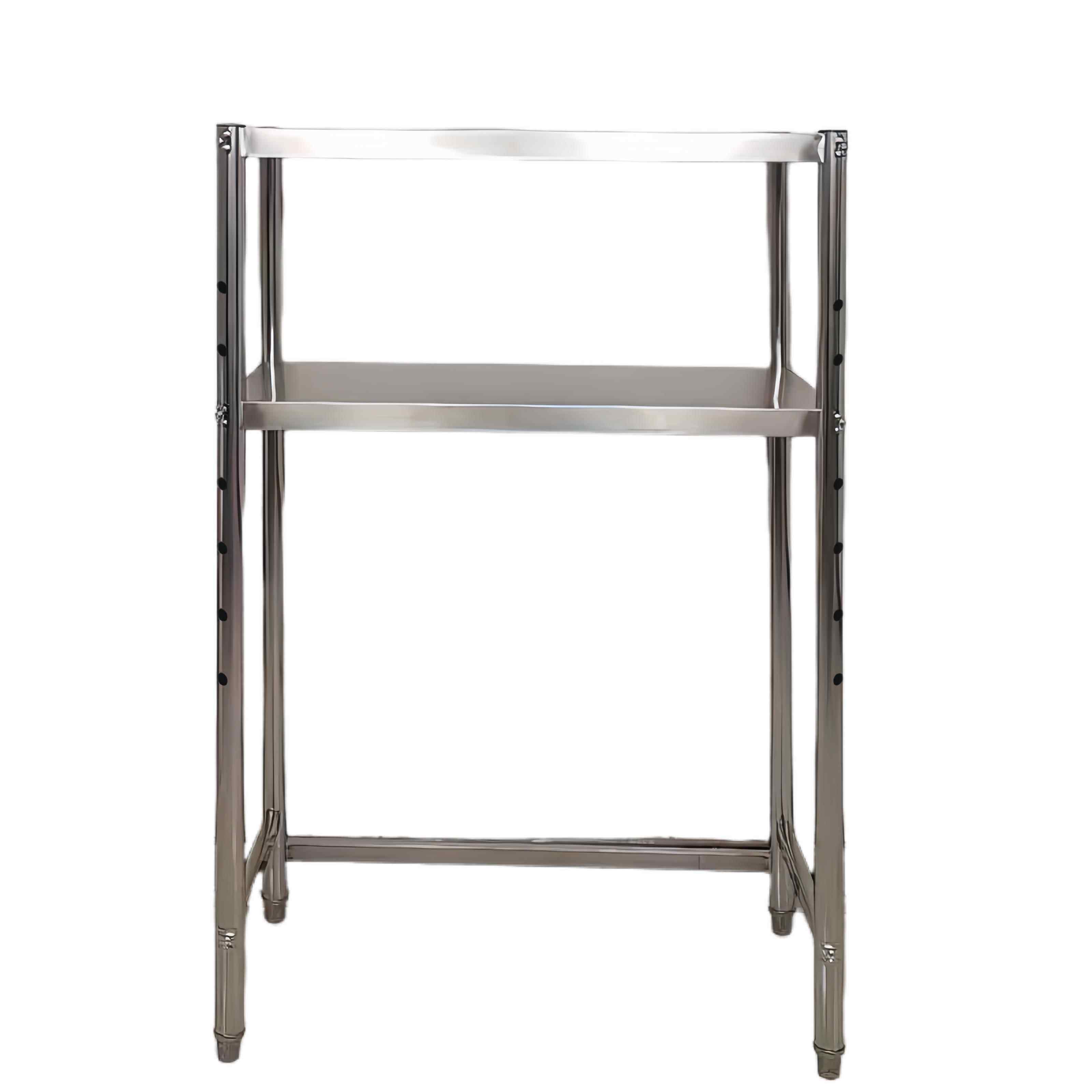 加厚下空式304不锈钢置物架阳台洗衣机厨房微波炉高脚收纳2层架子,淘宝优惠券,粉丝福利购,淘宝优惠卷