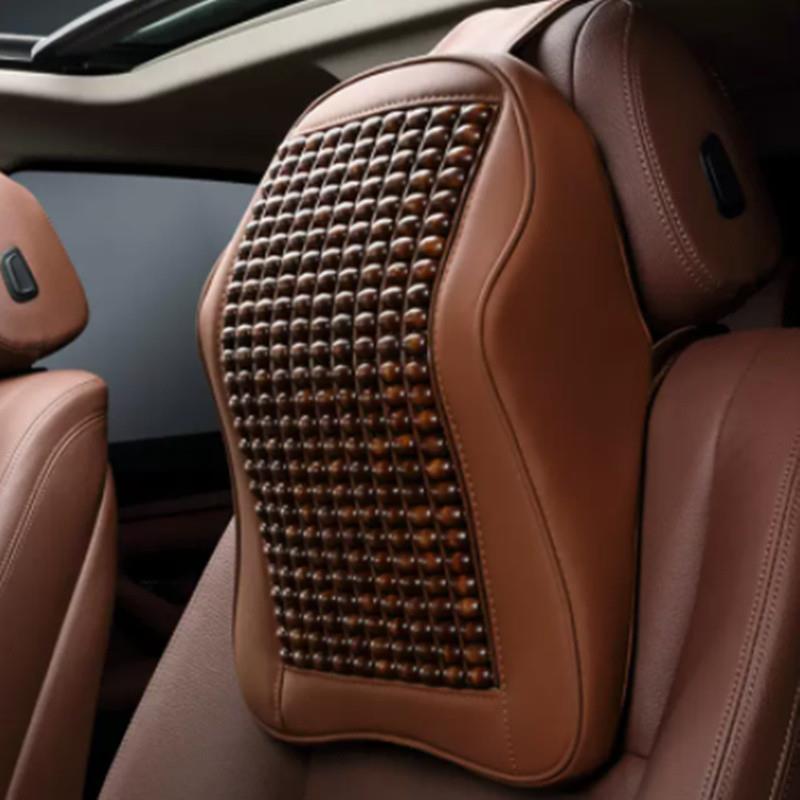 vB7汽车木珠头枕颈枕靠枕车枕头护颈枕记忆棉车用车载头枕夏季颈 - 图2