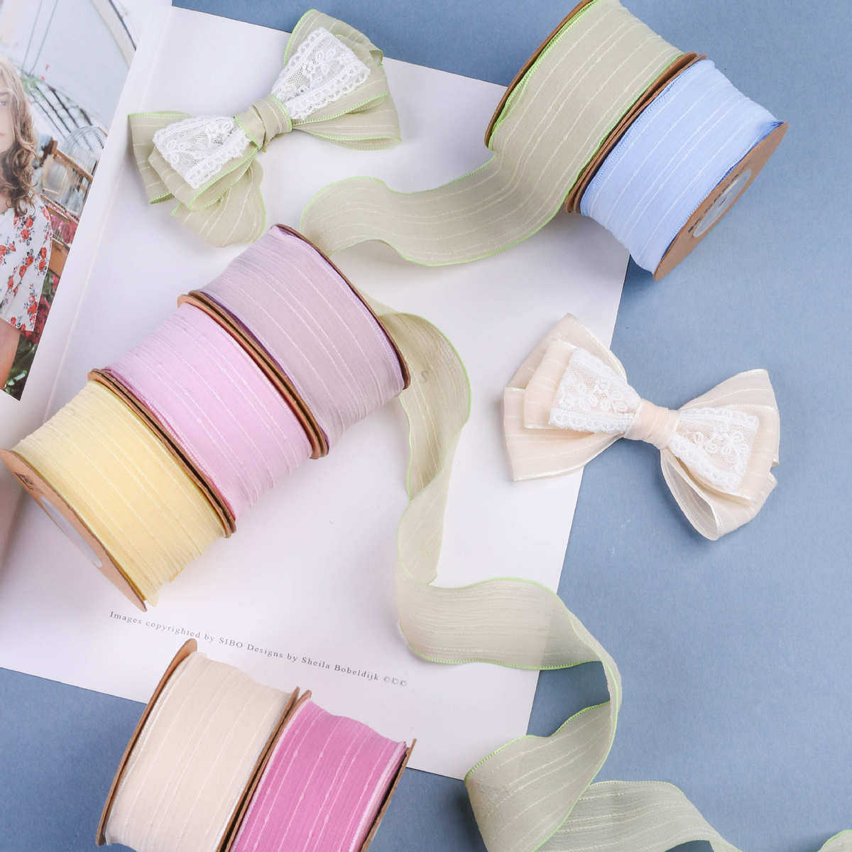 跳点竖纹雪纺织带 DIY蝴蝶结发饰花艺花束资材领花洋装礼帽装饰,淘宝优惠券,粉丝福利购,淘宝优惠卷