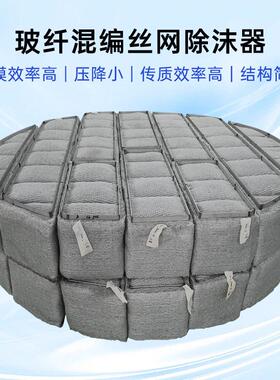 玻纤混编丝网除沫器 脱硫塔除雾器用设备 气液分离金属丝网捕沫器