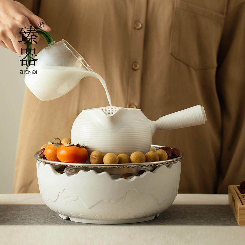 2026 New Furnace Tea Maker Complete Set Home Indoor Baking Stove Jar Teapot Tea Set Black Crystal Stove Teapot