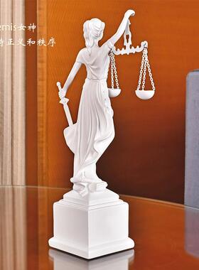 跨境热销盲人正义女神忒弥斯女神雕像装饰家居客厅卧室书房装饰品