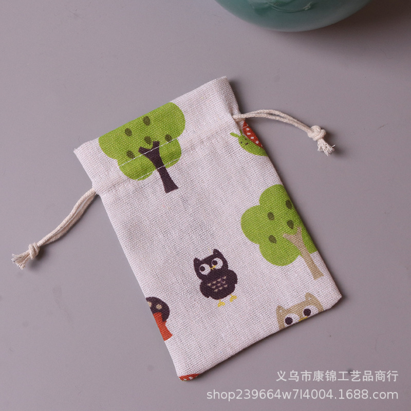口袋袋空布袋瓷整理收纳香囊束礼品国风端午饰品麻布中国小号青花 - 图2