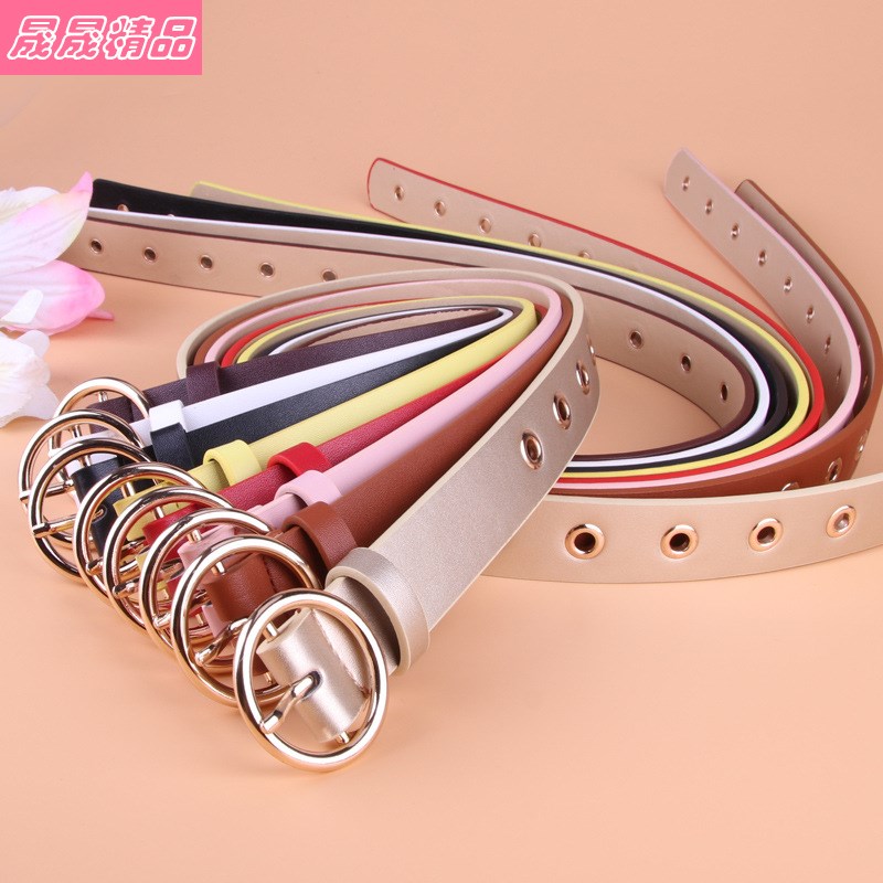 fashion belts Personality women's PU belt Female waistband-图1