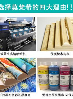 源头厂家高清喷绘画芯带框挂画跨境外贸亚马逊家居民宿酒店装饰画