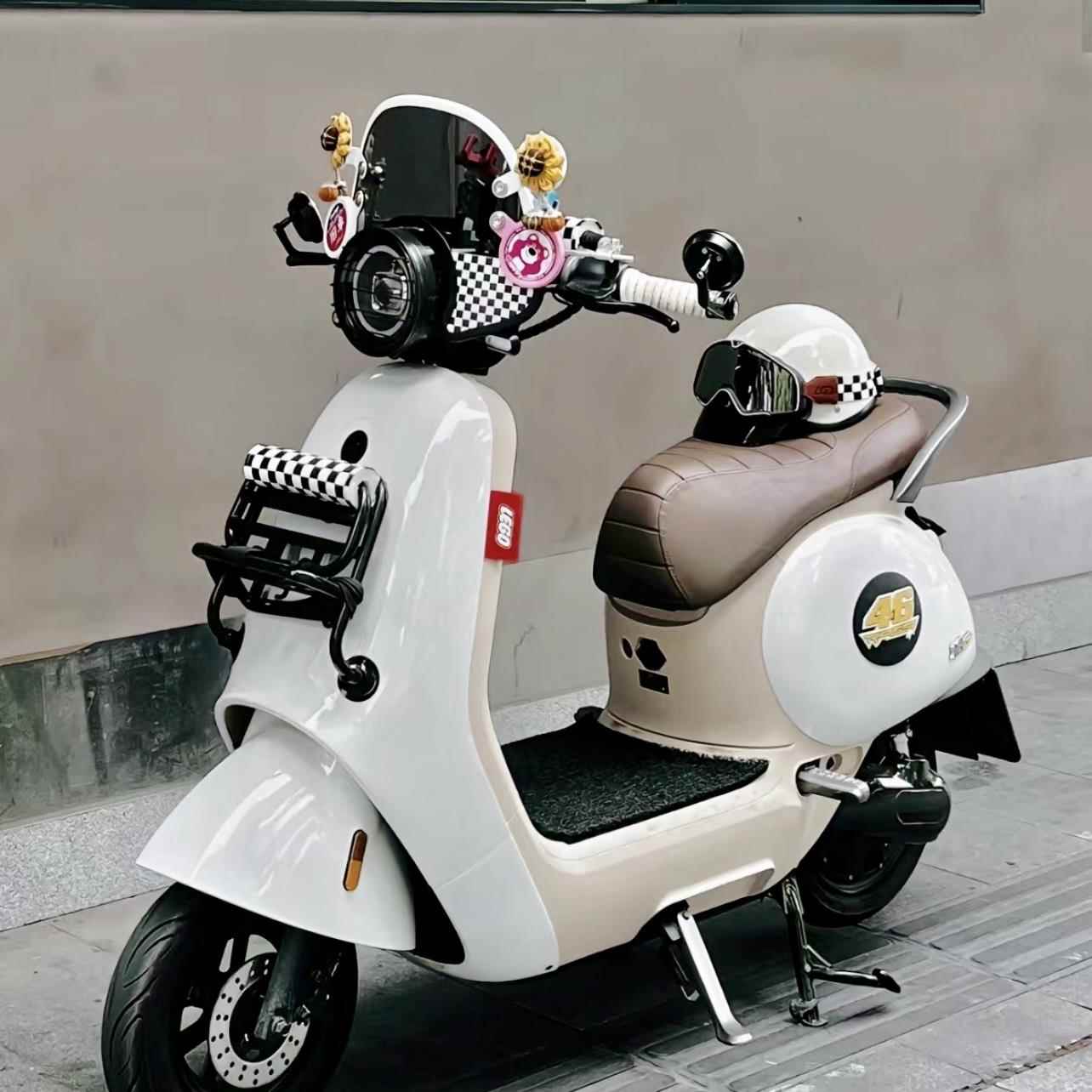 九号Q80/85C90C小QMIX加改装复古挡风玻璃板前货架支架配件 - 图2