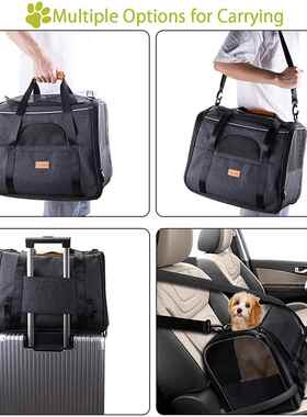 Cat Carrier Soft Dog Carrier Foldable Portable Dog Bag Pet
