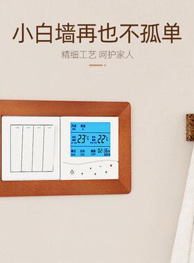 实木书架落地胡桃木色自由组合客厅柜子储物柜家用格子书柜置物柜
