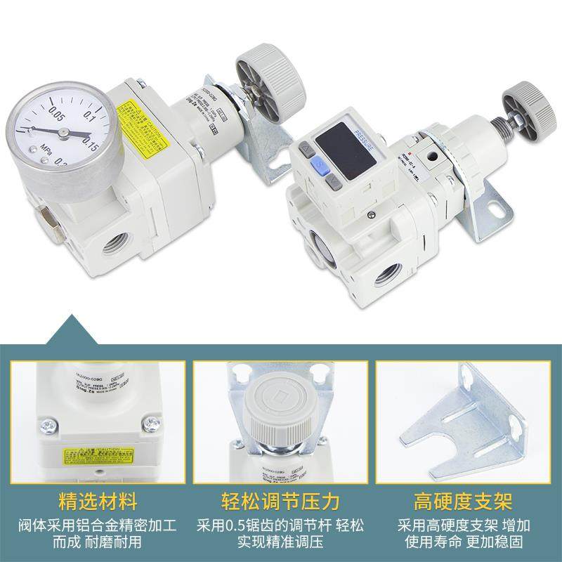 IR2000气动IR2020精密减压阀IR2010调压阀02 1010-01 1000 1020BG - 图1