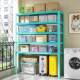 Steel children's bookshelf color wrought iron student bookcase household storage rack wrought iron living room storage rack storage rack
