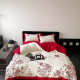 Wedding dowry bedding four-piece set red embroidery quilt cover sheet-style heart-shaped wedding gift bedding