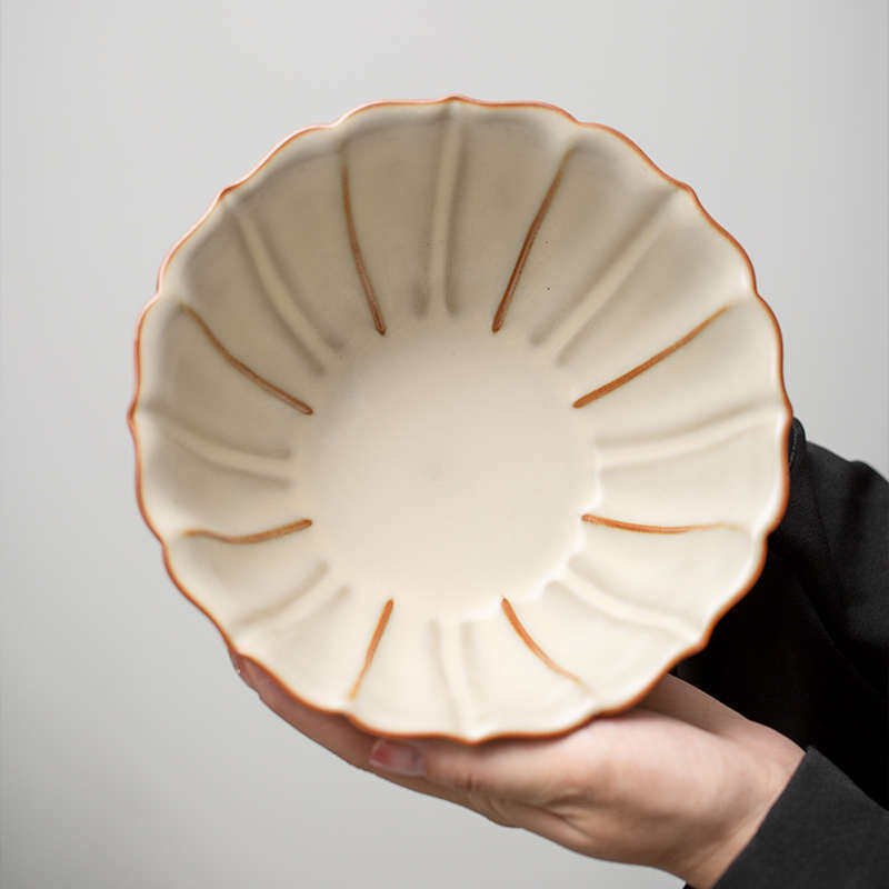 Bean yellow glaze Ru kiln tea wash can nourish Ru porcelain tea set accessories cup washing large tea residue jar water bowl building water teapot