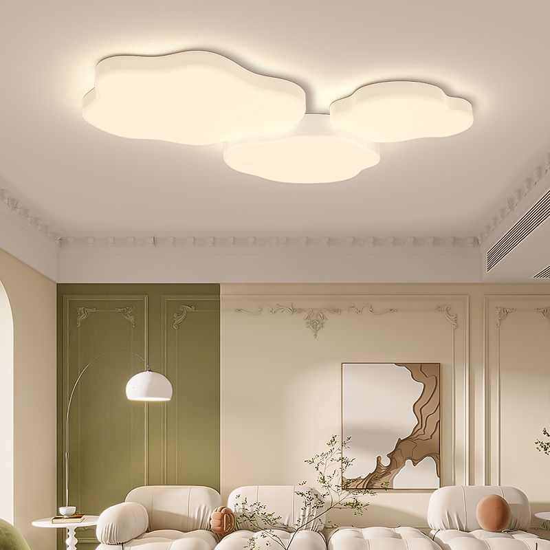 棉花云朵灯奶油风客厅主卧室灯吸顶灯现代简约led护眼儿童房间灯,淘宝优惠券,粉丝福利购,淘宝优惠卷