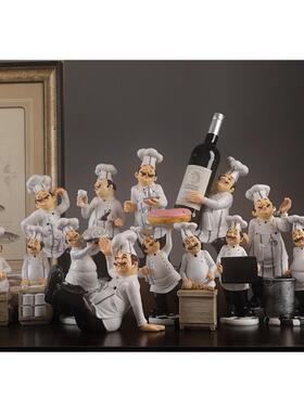 创意欧式厨师摆件寿司店饭馆时尚家居装饰西餐厅咖啡馆蛋糕店摆设