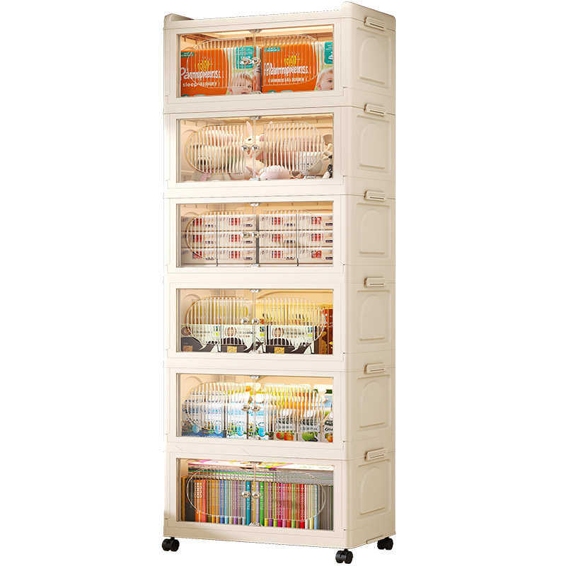 25年新款收纳柜PP透明家用免安装儿童折叠衣柜零食储物柜子置物柜,淘宝优惠券,粉丝福利购,淘宝优惠卷