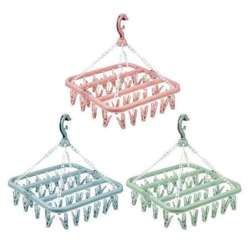 Folding Clothes Hanger Dryer Windproof Socks Underwear - 图2
