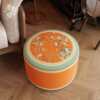 New Chinese futon cushion living room low stool pier balcony futon bay window lazy sofa tatami cushion peach brocade