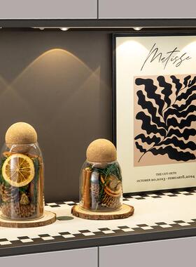 肉桂生财干花干果聚财能量瓶家居入户玄关布置摆件客厅桌面装饰品