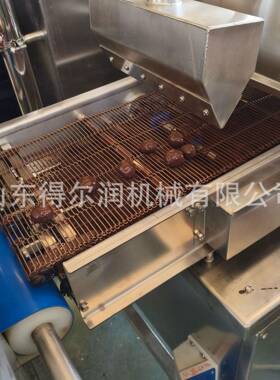 小型椰枣糖果巧克力涂层机低温快速冷却隧道自动调温恒温储存