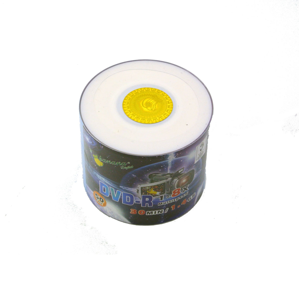 香蕉三寸可打印DVD-R 1.4G 50P香蕉3寸可打印DVD-R小光盘可打印小DVD光盘打印光盘可以刻录1.35G-图0