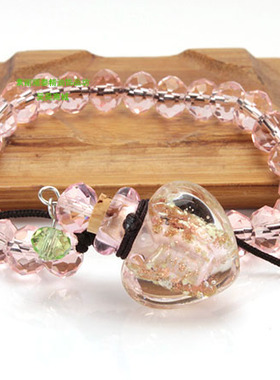 琉璃精油韩版香水瓶吊坠挂件手链