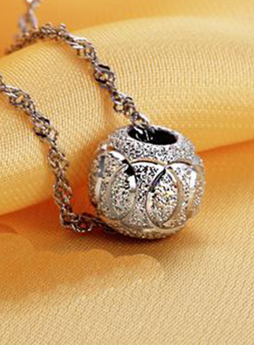 银色项链珠子饰品复古吊坠特价