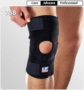 LP758护膝调整型膝部束带篮球护膝羽毛球登山骑行 - 图0