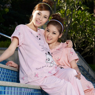 短袖孕婦哺乳睡衣 夏季月子服孕婦家居服 餵奶衣 哺乳衣套裝 雅孕
