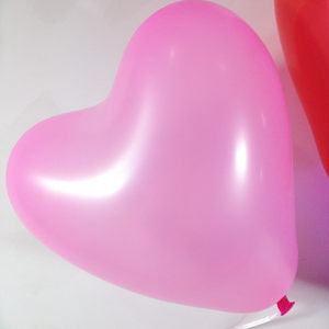 心形氣球 婚房結婚裝飾 七夕情人節粉愛粉愛你加厚愛心桃雞心氣球