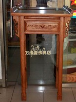 In stock pure handmade camphor wood Buddhist niche offering table offering cabinet single drawing offering table yellow offering table case table