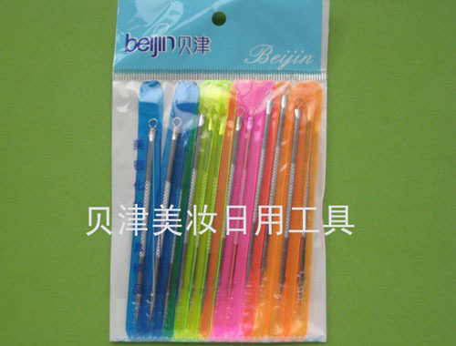 贝津粉刺针暗疮针美容针青春棒挤痘针挤痘棒（短）长度9CM - 图1