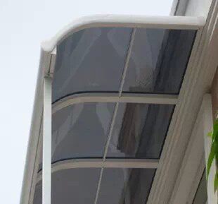 包邮雨篷 户外  铝合金棚 露台棚定制雨篷雨搭好晴铝型材窗蓬 - 图2