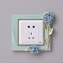 Switch sticker wall sticker Home Creative modern minimalist Decorative Socket with protective sheath embellishing border cover Anti-dirty cover