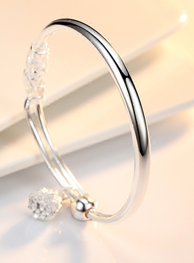 正品莲藕时尚风清新学生女友足银